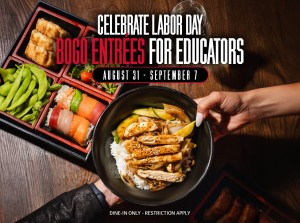 BOGO Entrees for Educators
